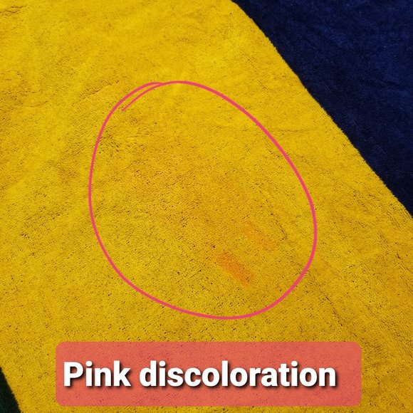 Vintage 2000 Mervyn's 40"x70" Beach Towel Green Gold Navy New w/ Tag + Defect - Picture 2 of 4